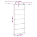 Ușă glisantă cu set de feronerie neagră 90x205 cm Sticlă ESG - WALTI WALTI