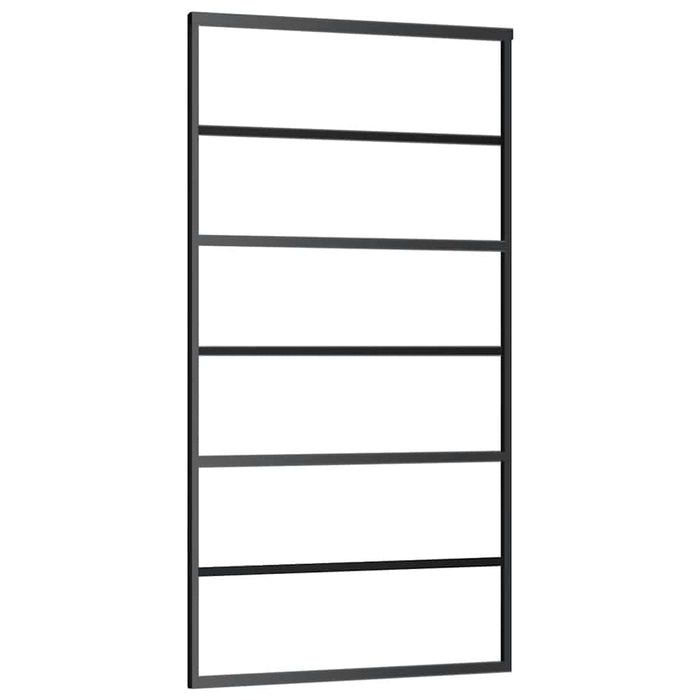 Ușă glisantă cu set de feronerie neagră 102x205 cm Sticlă ESG - WALTI WALTI