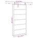 Ușă glisantă cu set de feronerie neagră 102x205 cm Sticlă ESG - WALTI WALTI