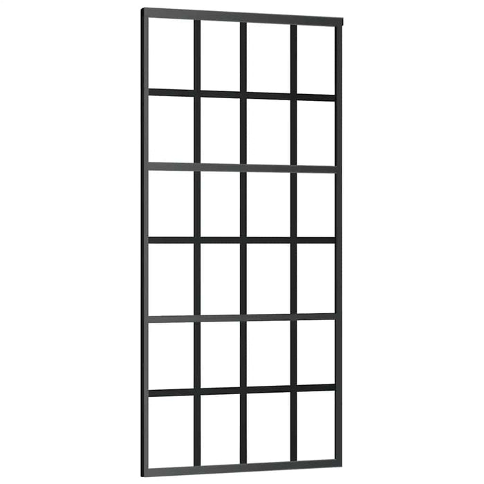 Ușă glisantă cu set de feronerie neagră 90x205 cm Sticlă ESG - WALTI WALTI