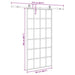 Ușă glisantă cu set de feronerie neagră 102x205 cm Sticlă ESG - WALTI WALTI