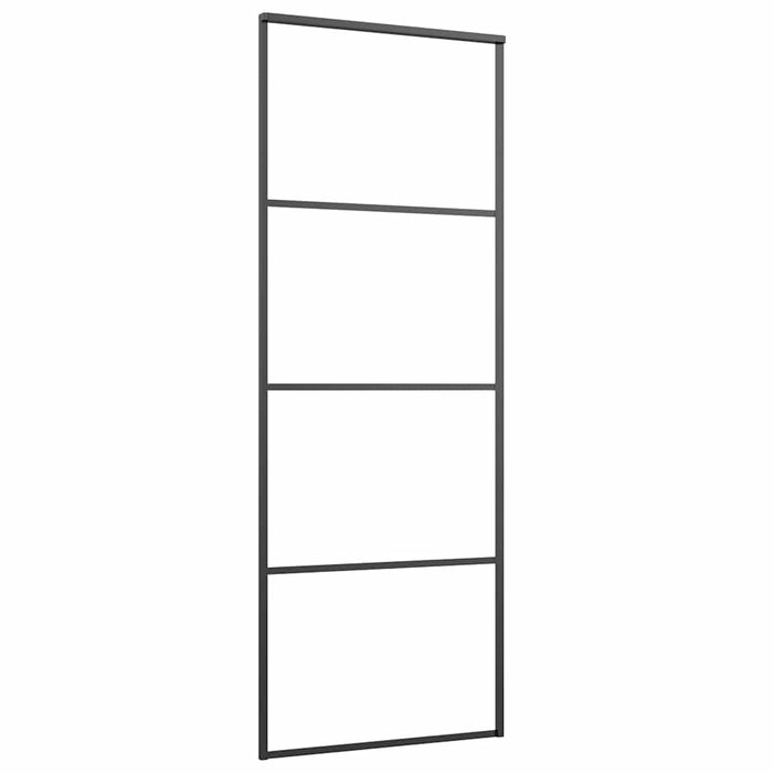 Ușă glisantă cu set de feronerie neagră 76x205 cm Sticlă ESG - WALTI WALTI