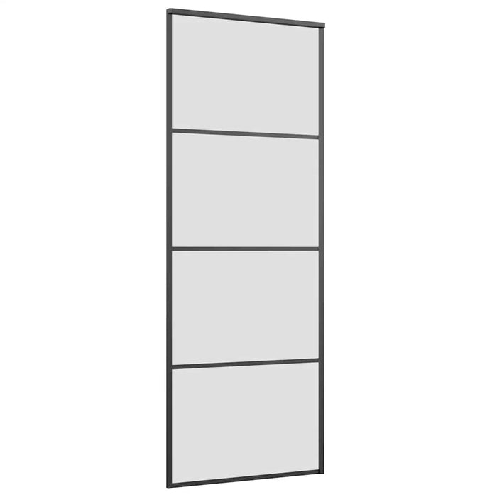 Ușă glisantă cu set de feronerie neagră 76x205 cm Sticlă ESG - WALTI WALTI