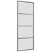 Ușă glisantă cu set de feronerie neagră 76x205 cm Sticlă ESG - WALTI WALTI