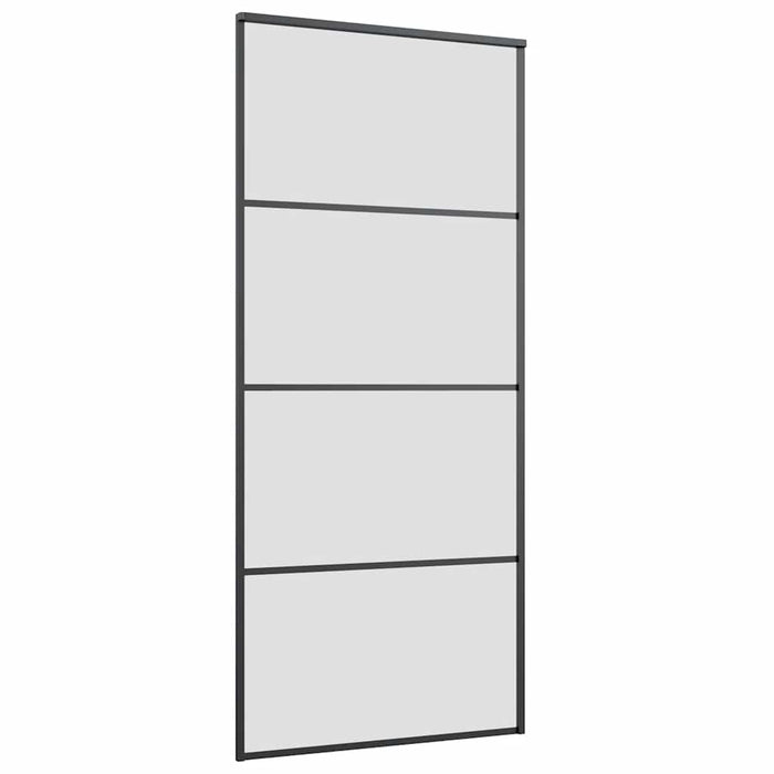 Ușă glisantă cu set de feronerie neagră 90x205 cm Sticlă ESG - WALTI WALTI