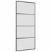 Ușă glisantă cu set de feronerie neagră 90x205 cm Sticlă ESG - WALTI WALTI