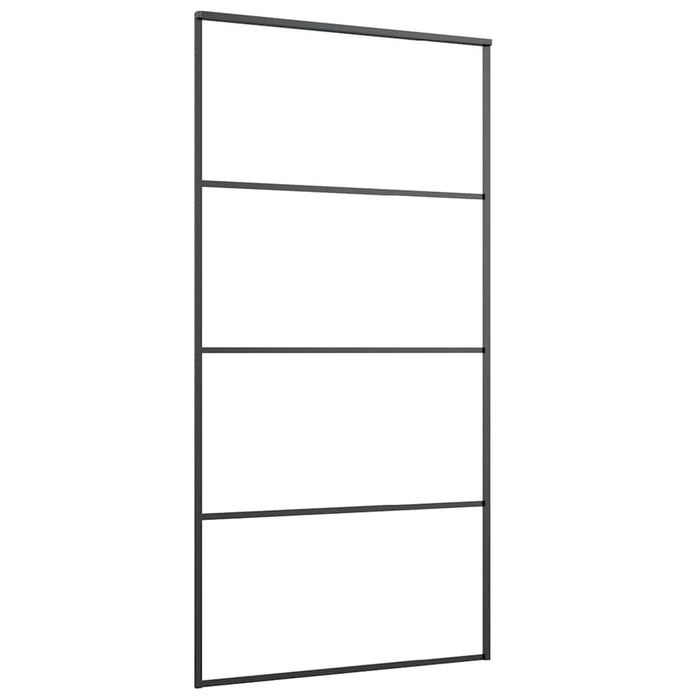 Ușă glisantă cu set de feronerie neagră 102,5x205 cm Sticlă ESG - WALTI WALTI