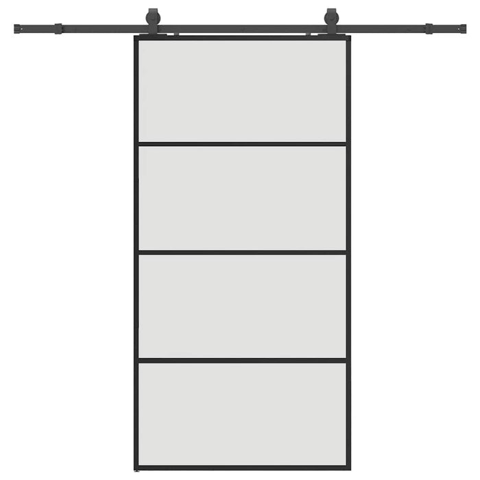 Ușă glisantă cu set de feronerie neagră 102,5x205 cm Sticlă ESG - WALTI WALTI