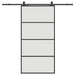 Ușă glisantă cu set de feronerie neagră 102,5x205 cm Sticlă ESG - WALTI WALTI