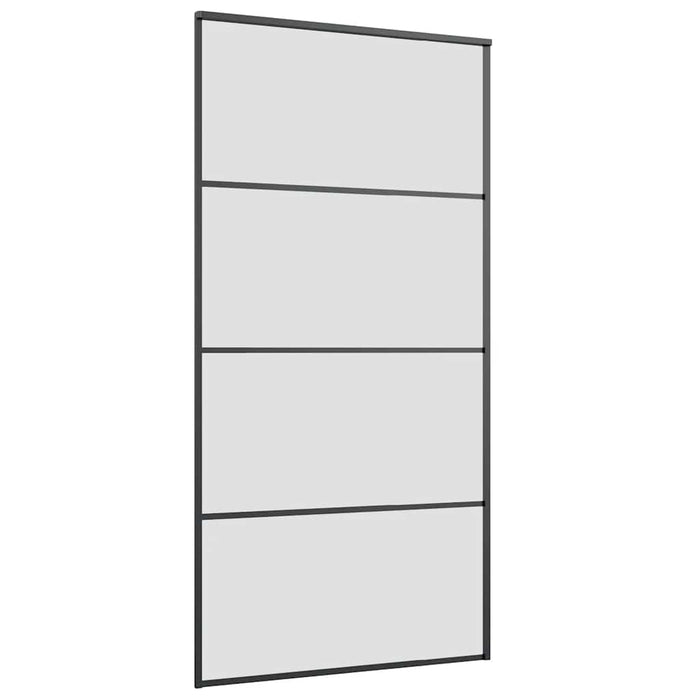 Ușă glisantă cu set de feronerie neagră 102,5x205 cm Sticlă ESG - WALTI WALTI
