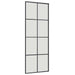 Ușă glisantă cu set de feronerie neagră 76x205 cm Sticlă ESG - WALTI WALTI