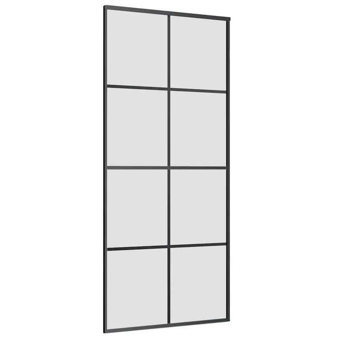 Ușă glisantă cu set de feronerie neagră 90x205 cm Sticlă ESG - WALTI WALTI