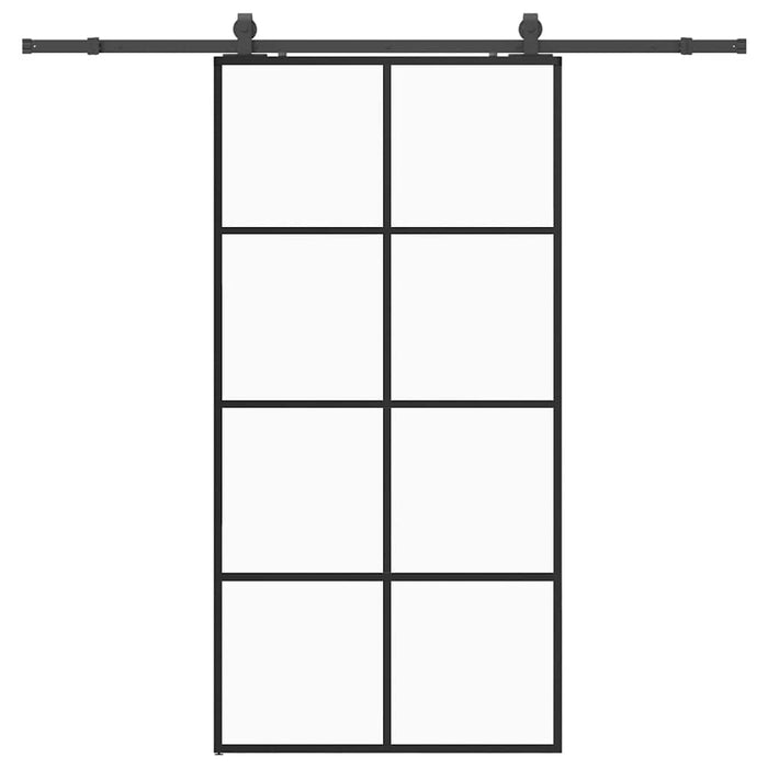 Ușă glisantă cu set de feronerie neagră 102,5x205 cm Sticlă ESG - WALTI WALTI