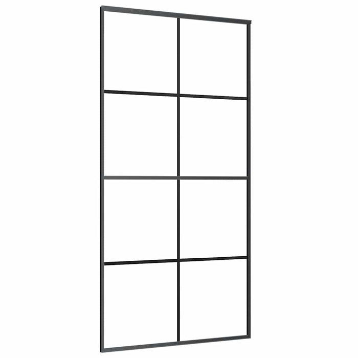 Ușă glisantă cu set de feronerie neagră 102,5x205 cm Sticlă ESG - WALTI WALTI
