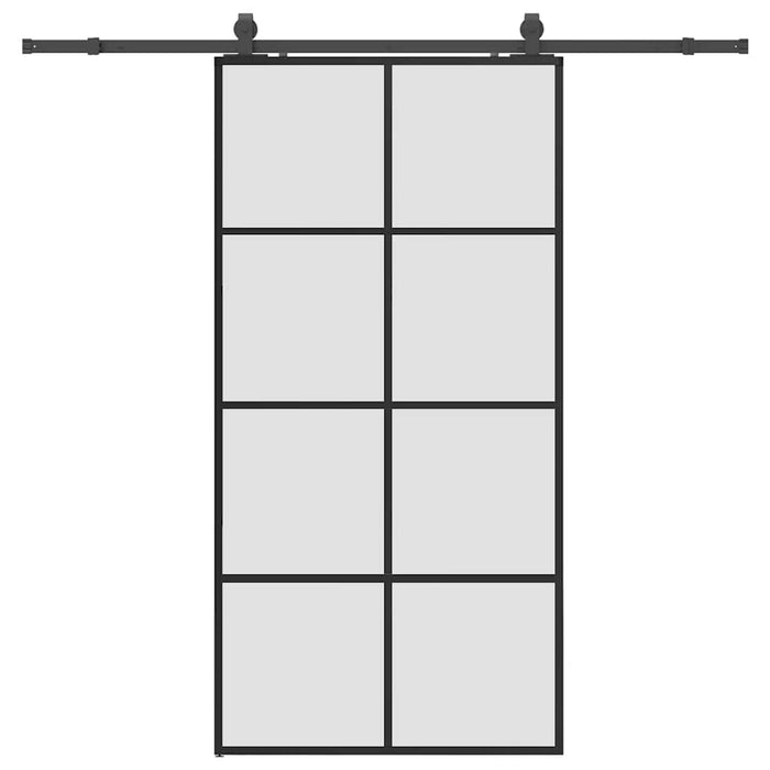 Ușă glisantă cu set de feronerie neagră 102,5x205 cm Sticlă ESG - WALTI WALTI
