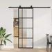 Ușă glisantă cu set de feronerie neagră 76x205 cm Sticlă ESG - WALTI WALTI