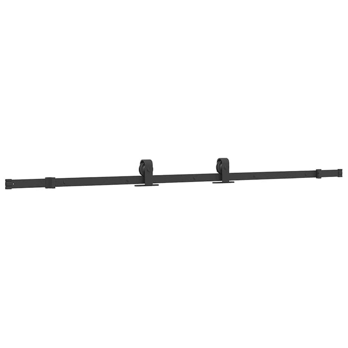 Ușă glisantă cu set de feronerie neagră 90x205 cm Sticlă ESG - WALTI WALTI