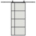 Ușă glisantă cu set de feronerie neagră 90x205 cm Sticlă ESG - WALTI WALTI