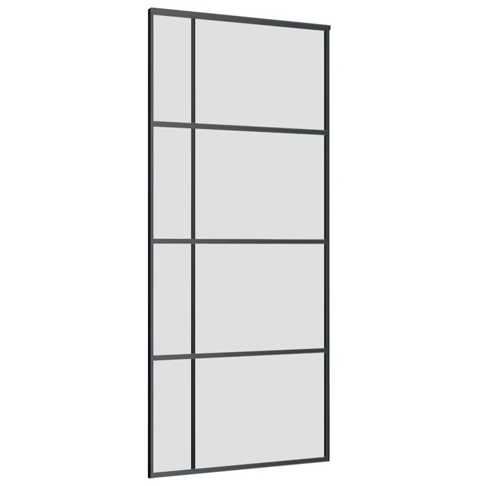 Ușă glisantă cu set de feronerie neagră 90x205 cm Sticlă ESG - WALTI WALTI