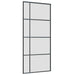Ușă glisantă cu set de feronerie neagră 90x205 cm Sticlă ESG - WALTI WALTI