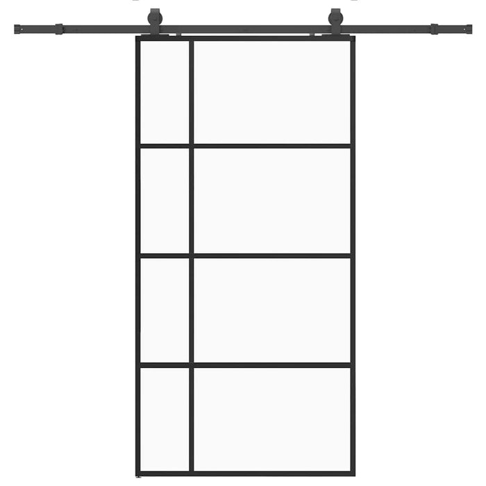 Ușă glisantă cu set de feronerie neagră 102,5x205 cm Sticlă ESG - WALTI WALTI