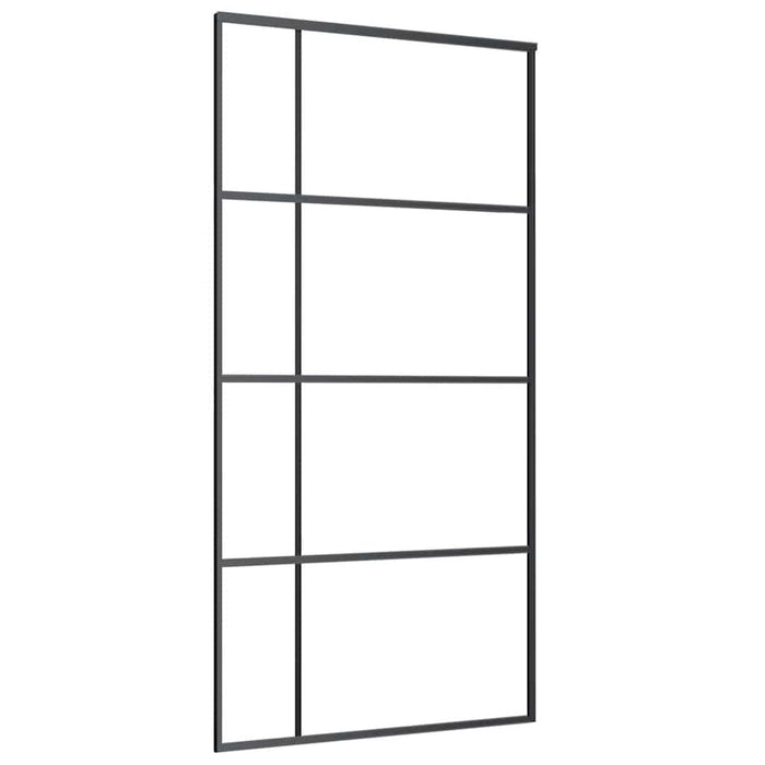 Ușă glisantă cu set de feronerie neagră 102,5x205 cm Sticlă ESG - WALTI WALTI