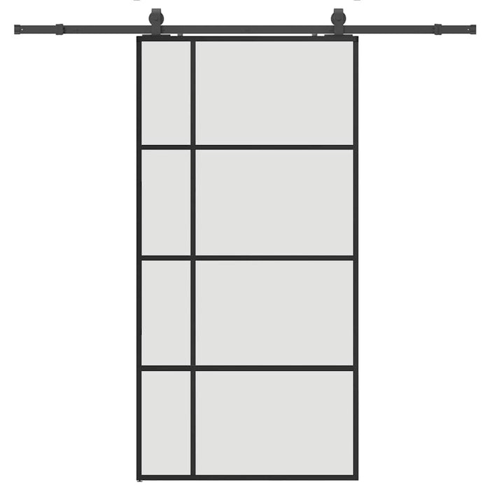 Ușă glisantă cu set de feronerie neagră 102,5x205 cm Sticlă ESG - WALTI WALTI