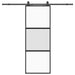 Ușă glisantă cu set feronerie neagră 76x205cm sticlă securizată - WALTI WALTI