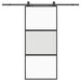 Ușă glisantă cu set feronerie neagră 90x205cm sticlă securizată - WALTI WALTI