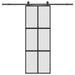 Ușă glisantă cu set feronerie neagră 76x205cm sticlă securizată - WALTI WALTI