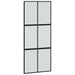 Ușă glisantă cu set feronerie neagră 90x205cm sticlă securizată - WALTI WALTI