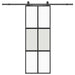 Ușă glisantă cu set feronerie neagră 76x205cm sticlă securizată - WALTI WALTI