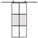 Ușă glisantă cu set feronerie neagră 90x205cm sticlă securizată - WALTI WALTI