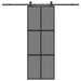Ușă glisantă cu set feronerie neagră 76x205cm sticlă securizată - WALTI WALTI