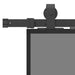 Ușă glisantă cu set feronerie neagră 76x205cm sticlă securizată - WALTI WALTI