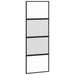 Ușă glisantă cu set feronerie neagră 76x205cm sticlă securizată - WALTI WALTI