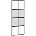 Ușă glisantă cu set feronerie neagră 90x205cm sticlă securizată - WALTI WALTI