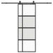 Ușă glisantă cu set feronerie neagră 76x205cm sticlă securizată - WALTI WALTI