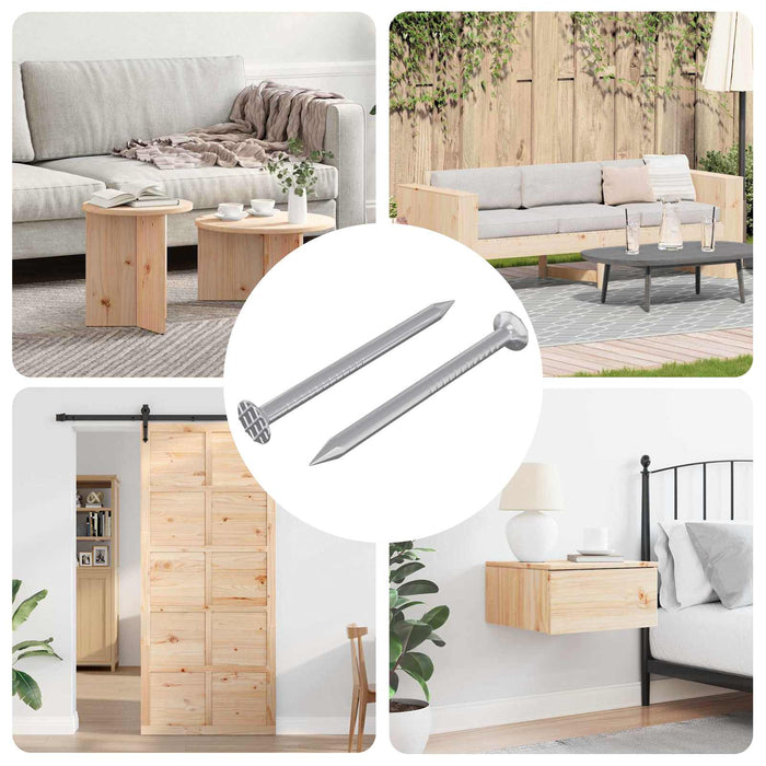 Cuie pentru Lemn 2 pcs Argintiu Ø 3 x 15 mm Metal - WALTI WALTI