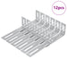 Bracket anti-tiltare 12 pcs Argintiu 74,5 x 15 x 32 mm Fier - WALTI WALTI