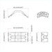 Suport 2 pcs Zincat 106 x 55 x 1,5mm Oțel - WALTI WALTI