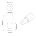 Ușă de raft 7200 pcs Argintiu 7 x 16 mm Fier - WALTI WALTI