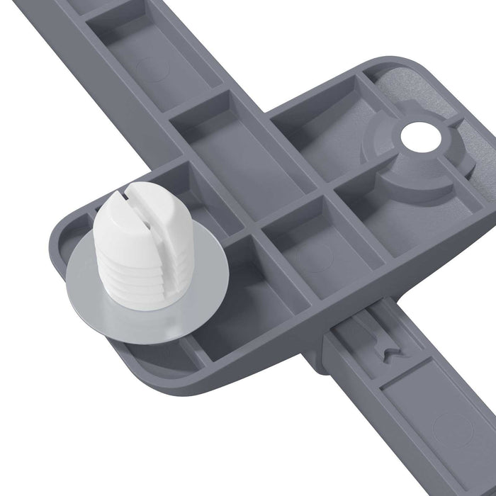Amortizor cu închidere soft 12 pcs Gri 125 x 47 x 15 mm PP - WALTI WALTI