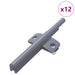 Amortizor cu închidere soft 12 pcs Gri 125 x 47 x 15 mm PP - WALTI WALTI