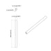 Țeavă PVC 2 pcs Alb 12,2 x 1,8 x 500 mm Mterialpp și PE - WALTI WALTI