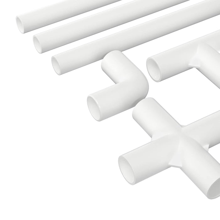Țeavă PVC 12 pcs Alb 12,2 x 1,8 x 500 mm Mterialpp și PE - WALTI WALTI