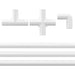 Țeavă PVC 12 pcs Alb 12,2 x 1,8 x 500 mm Mterialpp și PE - WALTI WALTI