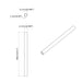 Țeavă PVC 12 pcs Alb 12,2 x 1,8 x 500 mm Mterialpp și PE - WALTI WALTI