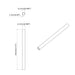 Țeavă PVC 12 pcs Alb 12,2 x 1,8 x 500 mm Mterialpp și PE - WALTI WALTI
