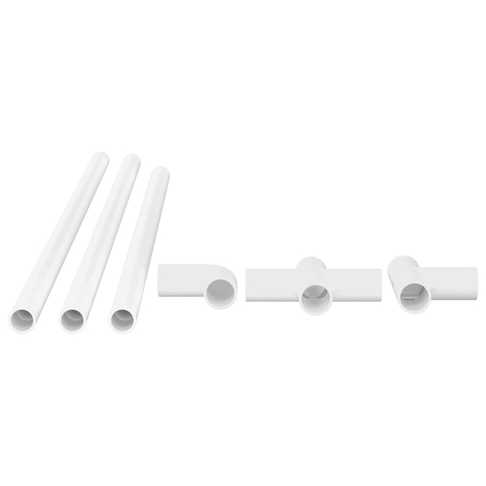 Țeavă PVC 29 pcs Alb Mterialpp și PE - WALTI WALTI